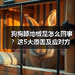 狗狗舔地板是怎么回事?这5大原因及应对方法主人必看(图2) 狗狗舔地板是怎么回事?这5大原因及应对方法主人必看(图2)