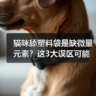 猫咪舔塑料袋是缺微量元素？这3大误区可能耽误病情（图2）