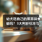 幼犬吃自己的屎算异食癖吗？3大判断标准与干预黄金期解析（图3）