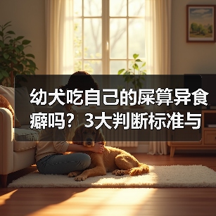 幼犬吃自己的屎算异食癖吗？3大判断标准与干预黄金期解析（图1）