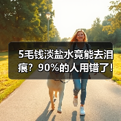 5毛钱淡盐水竟能去泪痕?90%的人用错了!(图2) 5毛钱淡盐水竟能去泪痕?90%的人用错了!(图2)