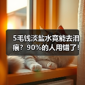5毛钱淡盐水竟能去泪痕?90%的人用错了!(图4) 5毛钱淡盐水竟能去泪痕?90%的人用错了!(图4)