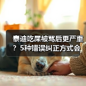 泰迪吃屎被骂后更严重？5种错误纠正方式会加重行为（图4）