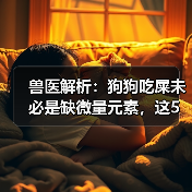 兽医解析:狗狗吃屎未必是缺微量元素,这5个原因需警惕(图3) 兽医解析:狗狗吃屎未必是缺微量元素,这5个原因需警惕(图3)