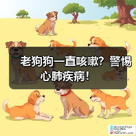 老狗狗一直咳嗽?警惕心肺疾病!(图1) 老狗狗一直咳嗽?警惕心肺疾病!(图1)