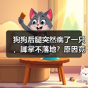 狗狗后腿突然瘸了一只，脚掌不落地？原因竟如此复杂