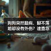 狗狗突然腿瘸，脚不落地却没有外伤？速查急救指南