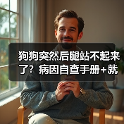 狗狗突然后腿站不起来了?病因自查手册+就医指南(图2) 狗狗突然后腿站不起来了?病因自查手册+就医指南(图2)