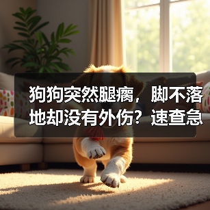 狗狗突然腿瘸，脚不落地却没有外伤？速查急救指南（图3）
