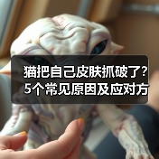 猫把自己皮肤抓破了?5个常见原因及应对方法(图2) 猫把自己皮肤抓破了?5个常见原因及应对方法(图2)