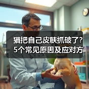猫把自己皮肤抓破了?5个常见原因及应对方法(图1) 猫把自己皮肤抓破了?5个常见原因及应对方法(图1)
