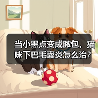 当小黑点变成脓包,猫咪下巴毛囊炎怎么治?(图4) 当小黑点变成脓包,猫咪下巴毛囊炎怎么治?(图4)