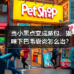 当小黑点变成脓包,猫咪下巴毛囊炎怎么治?(图2) 当小黑点变成脓包,猫咪下巴毛囊炎怎么治?(图2)