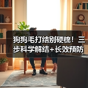 狗狗毛打结别硬梳!三步科学解结+长效预防秘诀(图1) 狗狗毛打结别硬梳!三步科学解结+长效预防秘诀(图1)