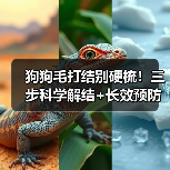狗狗毛打结别硬梳!三步科学解结+长效预防秘诀(图2) 狗狗毛打结别硬梳!三步科学解结+长效预防秘诀(图2)