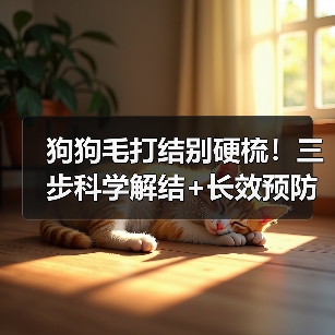 狗狗毛打结别硬梳!三步科学解结+长效预防秘诀(图4) 狗狗毛打结别硬梳!三步科学解结+长效预防秘诀(图4)