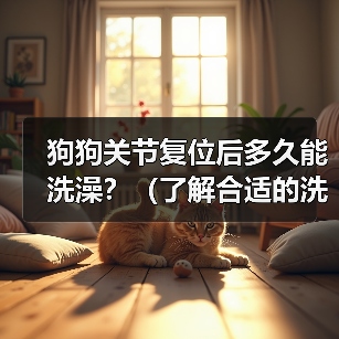 狗狗关节复位后多久能洗澡？（了解合适的洗澡时间，为你的狗狗提供最佳的关节复位护理）（图4）