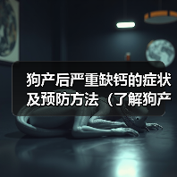 狗产后严重缺钙的症状及预防方法（了解狗产后缺钙的危害，及时采取预防措施）（图1）