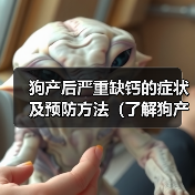狗产后严重缺钙的症状及预防方法（了解狗产后缺钙的危害，及时采取预防措施）（图4）