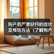 狗产后严重缺钙的症状及预防方法（了解狗产后缺钙的危害，及时采取预防措施）（图3）