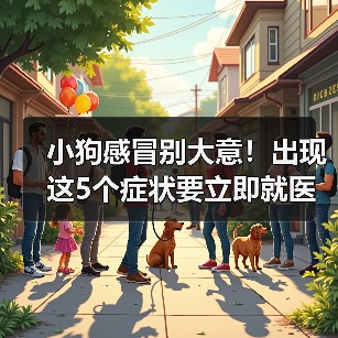 小狗感冒别大意!出现这5个症状要立即就医!(图1) 小狗感冒别大意!出现这5个症状要立即就医!(图1)