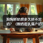 狗狗断奶后多久挤不出奶？（断奶后乳房产奶停止的时间和相关原因）（图3）