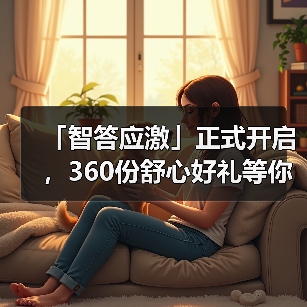 「智答应激」正式开启，360份舒心好礼等你赢！（图1）