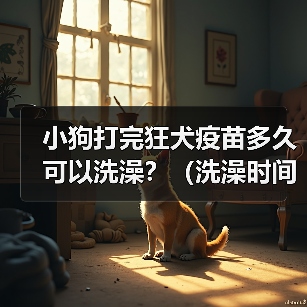 小狗打完狂犬疫苗多久可以洗澡？（洗澡时间和注意事项）