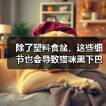 除了塑料食盆,这些细节也会导致猫咪黑下巴!(图2) 除了塑料食盆,这些细节也会导致猫咪黑下巴!(图2)