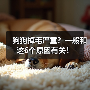 狗狗掉毛严重?一般和这6个原因有关!(图2) 狗狗掉毛严重?一般和这6个原因有关!(图2)