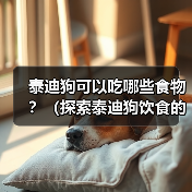 泰迪狗可以吃哪些食物?(探索泰迪狗饮食的世界,了解合适的食物和禁忌)(图4) 泰迪狗可以吃哪些食物?(探索泰迪狗饮食的世界,了解合适的食物和禁忌)(图4)