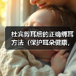 杜宾剪耳后的正确绑耳方法(保护耳朵健康,让宠物更迷人)(图1) 杜宾剪耳后的正确绑耳方法(保护耳朵健康,让宠物更迷人)(图1)
