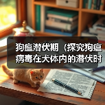 狗瘟潜伏期(探究狗瘟病毒在犬体内的潜伏时间及其相关因素)(图2) 狗瘟潜伏期(探究狗瘟病毒在犬体内的潜伏时间及其相关因素)(图2)