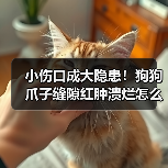 小伤口成大隐患!狗狗爪子缝隙红肿溃烂怎么治疗?(图3) 小伤口成大隐患!狗狗爪子缝隙红肿溃烂怎么治疗?(图3)