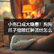 小伤口成大隐患!狗狗爪子缝隙红肿溃烂怎么治疗?(图1) 小伤口成大隐患!狗狗爪子缝隙红肿溃烂怎么治疗?(图1)