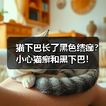 猫下巴长了黑色结痂?小心猫癣和黑下巴!(图1) 猫下巴长了黑色结痂?小心猫癣和黑下巴!(图1)