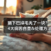 猫下巴掉毛秃了一块?4大病因自查&处理方法(图2) 猫下巴掉毛秃了一块?4大病因自查&处理方法(图2)