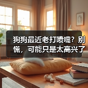狗狗最近老打喷嚏?别慌,可能只是太高兴了(图1) 狗狗最近老打喷嚏?别慌,可能只是太高兴了(图1)