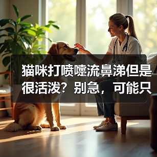 猫咪打喷嚏流鼻涕但是很活泼？别急，可能只是小问题！