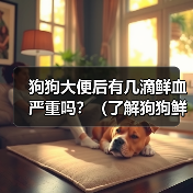 狗狗大便后有几滴鲜血严重吗?(了解狗狗鲜血便情况,及时保护它的健康)(图3) 狗狗大便后有几滴鲜血严重吗?(了解狗狗鲜血便情况,及时保护它的健康)(图3)