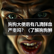 狗狗大便后有几滴鲜血严重吗?(了解狗狗鲜血便情况,及时保护它的健康)(图4) 狗狗大便后有几滴鲜血严重吗?(了解狗狗鲜血便情况,及时保护它的健康)(图4)