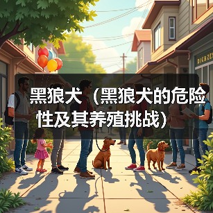 黑狼犬(黑狼犬的危险性及其养殖挑战)(图1) 黑狼犬(黑狼犬的危险性及其养殖挑战)(图1)