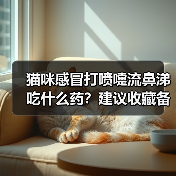 猫咪感冒打喷嚏流鼻涕吃什么药?建议收藏备用(图1) 猫咪感冒打喷嚏流鼻涕吃什么药?建议收藏备用(图1)