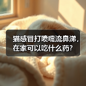 猫感冒打喷嚏流鼻涕,在家可以吃什么药?(图2) 猫感冒打喷嚏流鼻涕,在家可以吃什么药?(图2)