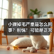 小猫掉毛严重是怎么回事？别慌！可能是正常的生理现象