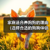 家庭适合养狗狗的理由(选择合适的狗狗伴侣,给家庭带来无尽的快乐)(图1) 家庭适合养狗狗的理由(选择合适的狗狗伴侣,给家庭带来无尽的快乐)(图1)