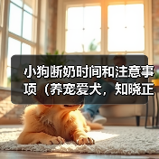 小狗断奶时间和注意事项（养宠爱犬，知晓正确的小狗断奶时间和方法）