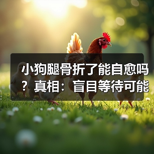 小狗腿骨折了能自愈吗？真相：盲目等待可能致残！