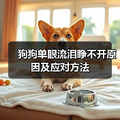 狗狗单眼流泪睁不开原因及应对方法(图2) 狗狗单眼流泪睁不开原因及应对方法(图2)