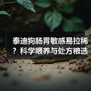 泰迪狗肠胃敏感易拉稀？科学喂养与处方粮选择指南